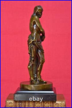 Christ à la Colonne STATUETTE BRONZE d'après François Duquesnoy XIXe 19e siècle