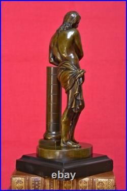 Christ à la Colonne STATUETTE BRONZE d'après François Duquesnoy XIXe 19e siècle