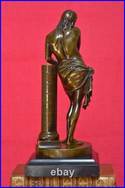 Christ à la Colonne STATUETTE BRONZE d'après François Duquesnoy XIXe 19e siècle
