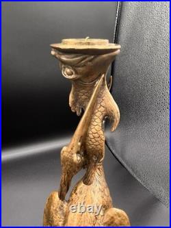 Christophe Fratin (1801-1864) Paire De Bougeoirs Animaliers XIXe Siècle Signé