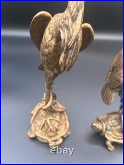 Christophe Fratin (1801-1864) Paire De Bougeoirs Animaliers XIXe Siècle Signé