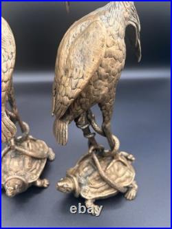 Christophe Fratin (1801-1864) Paire De Bougeoirs Animaliers XIXe Siècle Signé