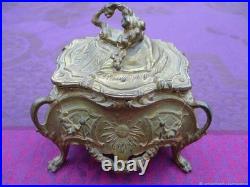 Coffret Guirlande ancien XIXe siècle alliage de bronze France