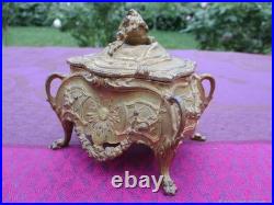 Coffret Guirlande ancien XIXe siècle alliage de bronze France