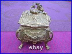 Coffret Guirlande ancien XIXe siècle alliage de bronze France