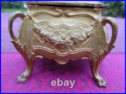 Coffret Guirlande ancien XIXe siècle alliage de bronze France