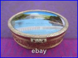 Coffret Paysage Ancien Gravure Bronze XIX Siècle