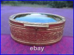 Coffret Paysage Ancien Gravure Bronze XIX Siècle