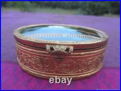 Coffret Paysage Ancien Gravure Bronze XIX Siècle