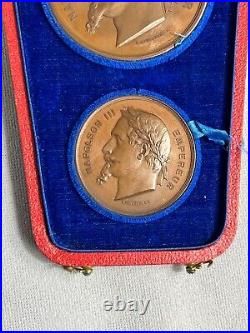 Coffret de Médailles Napoléon III de l'Exposition Universelle de Paris en 1867
