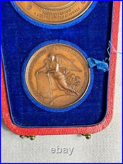 Coffret de Médailles Napoléon III de l'Exposition Universelle de Paris en 1867