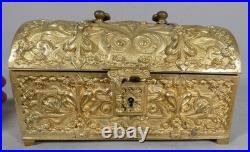 Coffret en bronze doré de style néo-gothique, XIXe siècle
