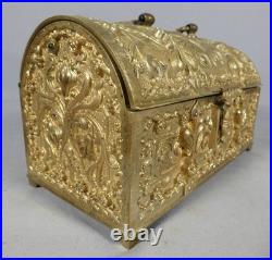Coffret en bronze doré de style néo-gothique, XIXe siècle