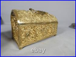 Coffret en bronze doré de style néo-gothique, XIXe siècle
