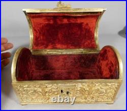 Coffret en bronze doré de style néo-gothique, XIXe siècle