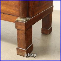 Commode Empire Ancienne Noyer 4 Tiroirs Bronze Italie XIXe Siècle Originale Commode Empire Ancienne Noyer 4 Tiroirs Bronze Italie XIXe Siècle Originale