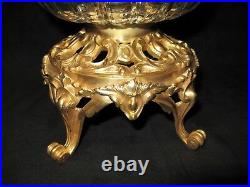 Compotier en cristal et bronze doré époque XIX ème siècle