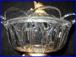 Compotier en cristal et bronze doré époque XIX ème siècle