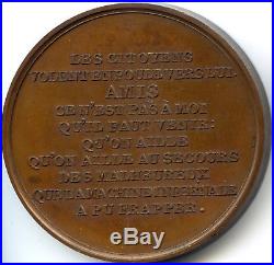 Consulat Napoleon Bonaparte Médaille Attentat à la vie de Napoléon An 9 (1800)