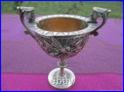 Coupe ancienne Lebellule et Mascaron bronze XIX siècle Art Nouveau Coupe ancienne Lebellule et Mascaron bronze XIX siècle Art Nouveau