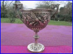 Coupe ancienne Lebellule et Mascaron bronze XIX siècle Art Nouveau Coupe ancienne Lebellule et Mascaron bronze XIX siècle Art Nouveau