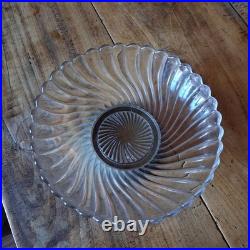 Coupe fruits BACCARAT Déposé cristal XIXe siècle Micro rayures Pied en bronze