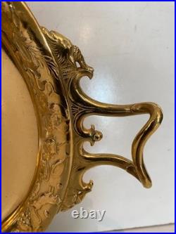 Coupe sur pieds en bronze de F-Levillain fondeur Barbedienne. XIX siècle Coupe sur pieds en bronze de F-Levillain fondeur Barbedienne. XIX siècle