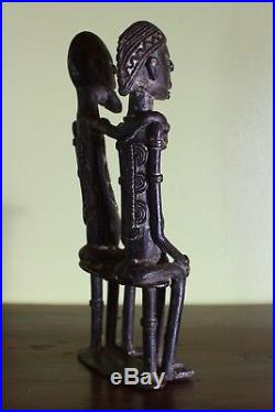 Couple primordial en bronze, Mali, dogon, XIXe siècle