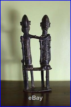 Couple primordial en bronze, Mali, dogon, XIXe siècle