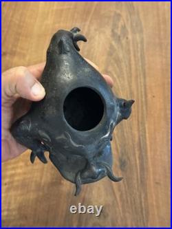 Crapaud Bronze Chinois XIX Eme Siècle Chine Asie