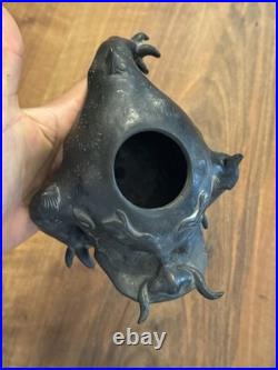 Crapaud Bronze Chinois XIX Eme Siècle Chine Asie