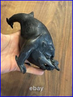 Crapaud Bronze Chinois XIX Eme Siècle Chine Asie