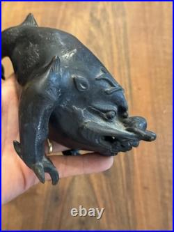 Crapaud Bronze Chinois XIX Eme Siècle Chine Asie