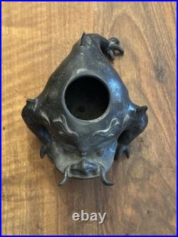 Crapaud Bronze Chinois XIX Eme Siècle Chine Asie