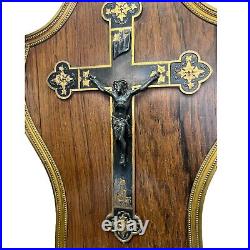 Crucifix Bronze Cloisonné XIX Siecle