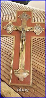 Crucifix jésus xix em siecle en bronze argent cuivre
