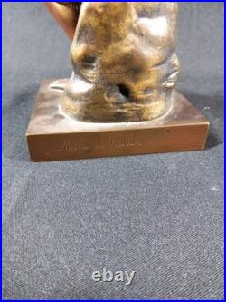 Discobole Bronze XIXe Siècle Musée du Vatican Souvenir Grand Tour Homme Nu