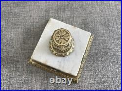 Élégant presse-papiers français ancien Marbre et bronze Début XIXe siècle