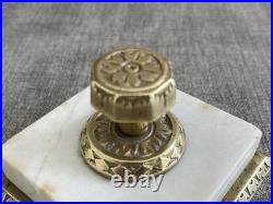 Élégant presse-papiers français ancien Marbre et bronze Début XIXe siècle