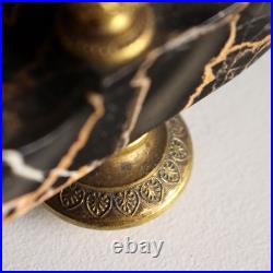 Encrier Ancien Marbre Bronze Doré Europe XIXe-XXe Siècle Original