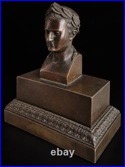 Encrier Empire Napoléon 1er- bronze inkwell début XIXe siècle