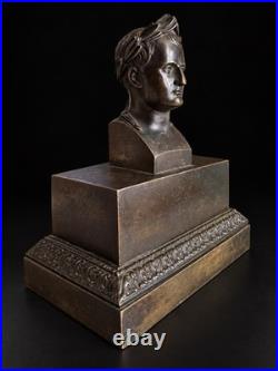 Encrier Empire Napoléon 1er- bronze inkwell début XIXe siècle