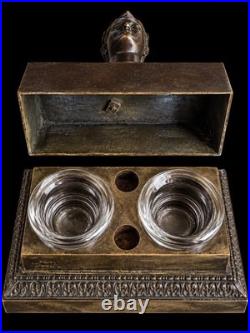 Encrier Empire Napoléon 1er- bronze inkwell début XIXe siècle