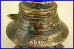 Encrier indien ancien en forme de pagode, bronze doré, Inde, XIXe siècle