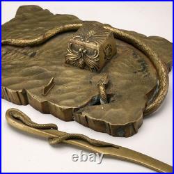 Ensemble de Bureau Art Nouveau Ancien Bronze XIXe-XXe Siècle Original