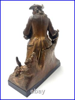 Époque XIXe siècle bronze doré figurant un artiste peintre