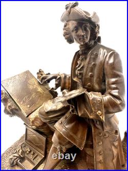 Époque XIXe siècle bronze doré figurant un artiste peintre