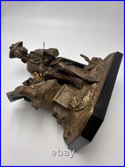 Époque XIXe siècle bronze doré figurant un artiste peintre