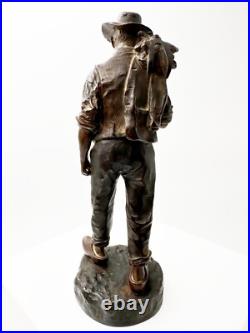 Époque XIXe siècle sculpture en bronze le retour des champs signé JEAN GARNIER