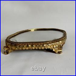 Escalier De Cristal Lahoche Centre Surtout Table Bronze Doré Époque XIXe Siècle